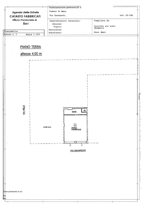 Negozio - Planimetry 1