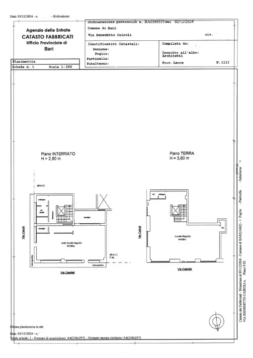 Negozio - Planimetry 1