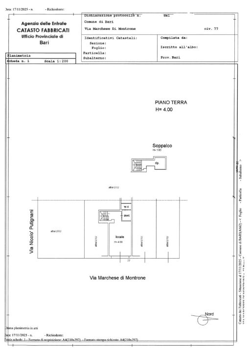 Negozio - Planimetry 1
