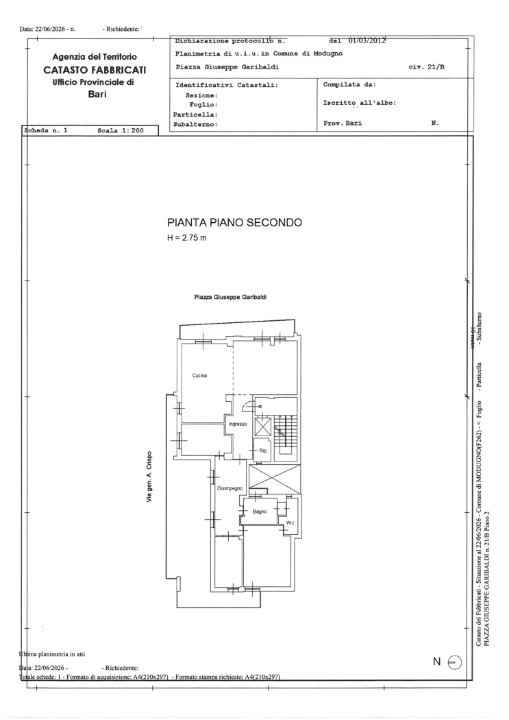 Appartamento - Planimetry 1