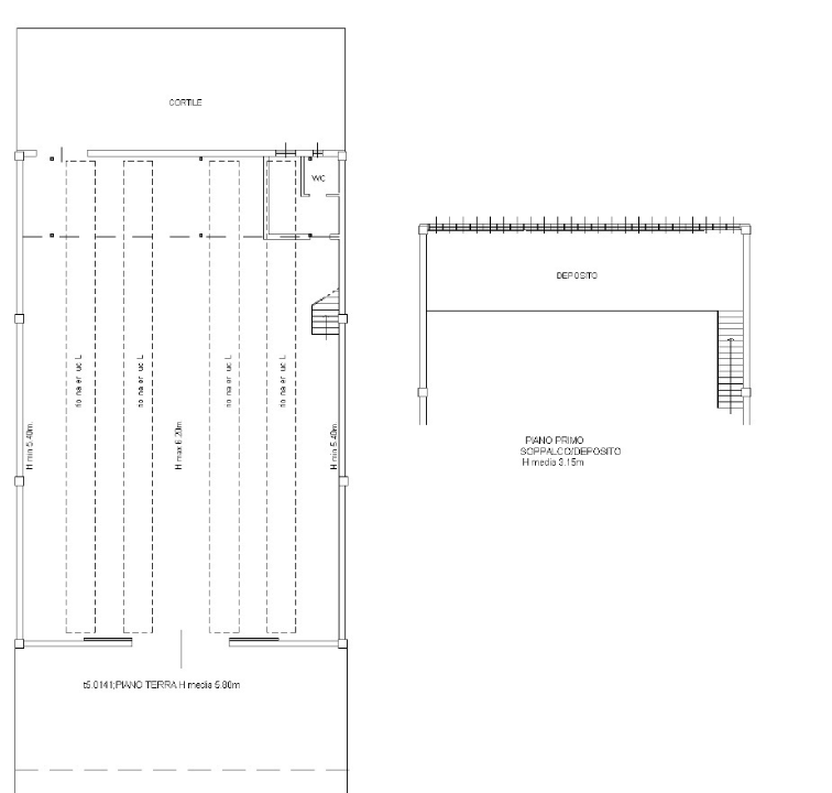 Capannone - Planimetry 1