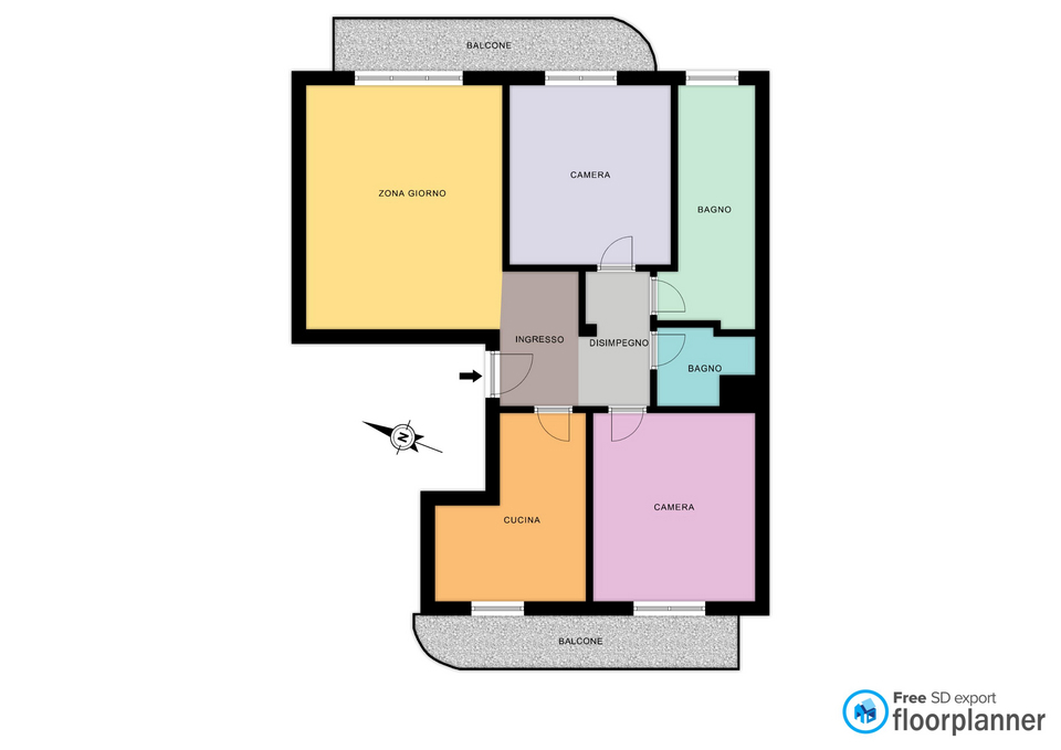 Appartamento - Planimetry 1