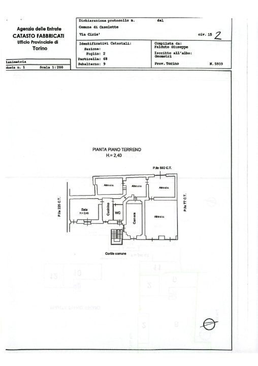 Casa Indipendente - Planimetry 2