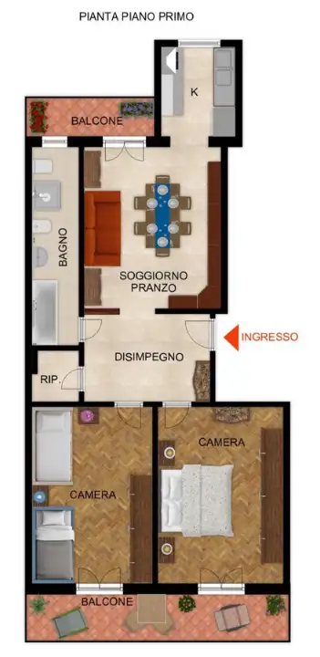 Appartamento - Planimetry 1