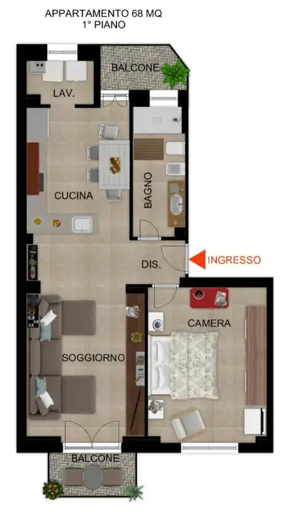 Appartamento - Planimetry 1