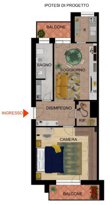 Appartamento - Planimetry 1