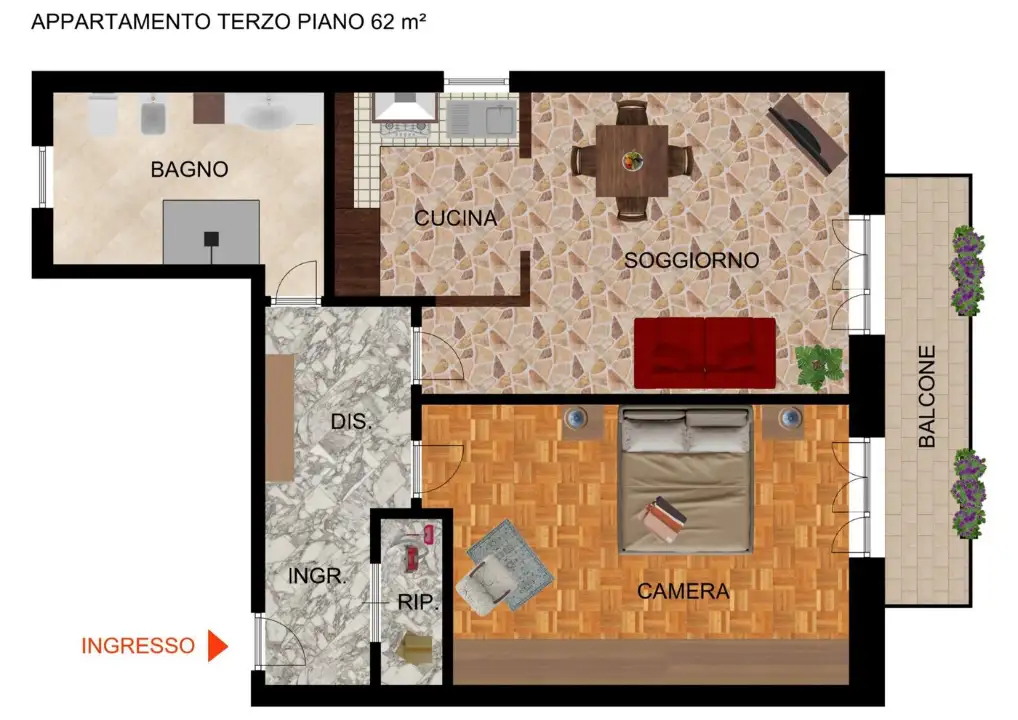 Appartamento - Planimetry 1