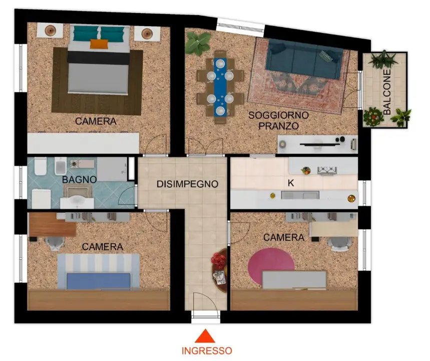 Appartamento - Planimetry 1