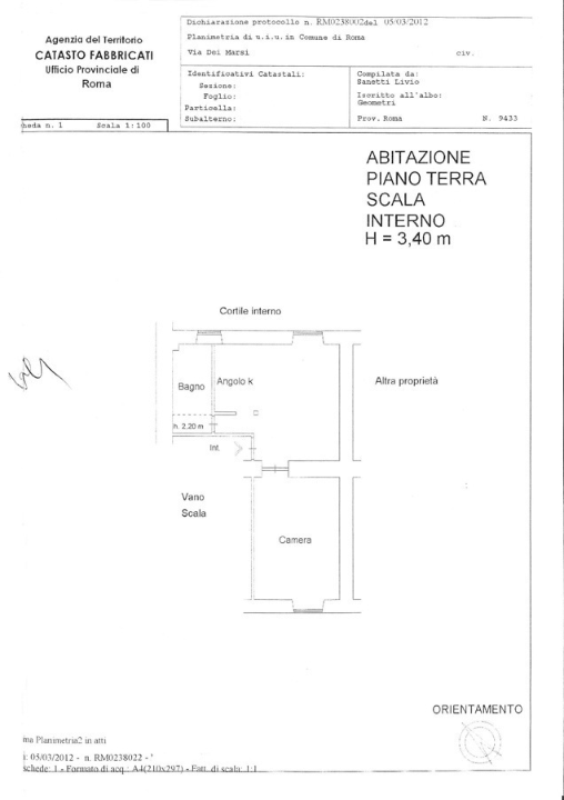 Appartamento - Planimetry 1