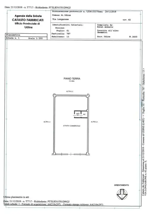 Negozio - Planimetry 1