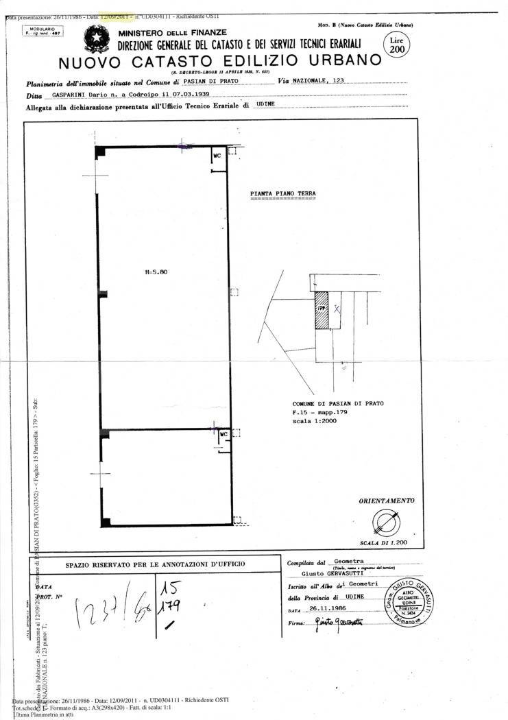 Capannone - Planimetry 1