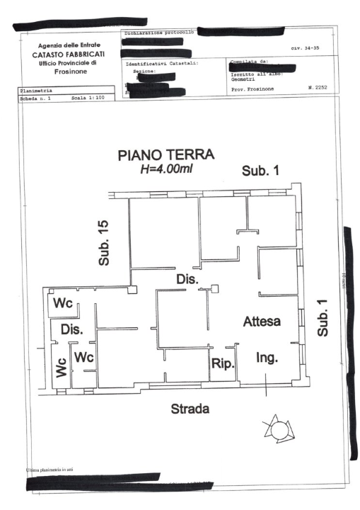 Negozio - Planimetry 1