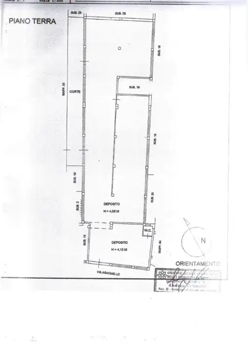 Magazzino - Planimetry 1
