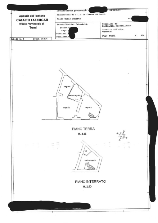 Negozio - Planimetry 1