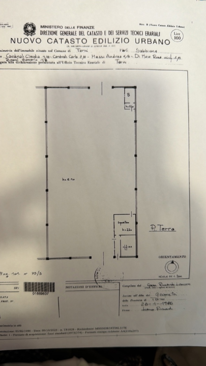 Capannone - Planimetry 1