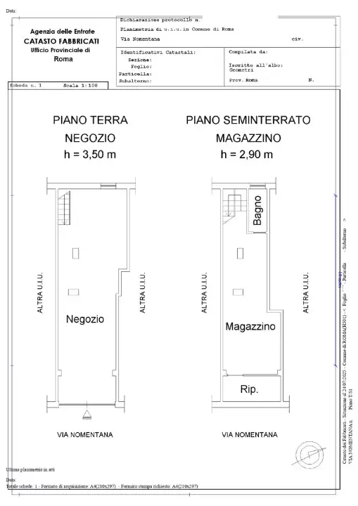 Negozio - Planimetry 1