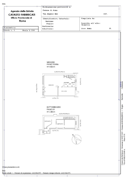 Negozio - Planimetry 1