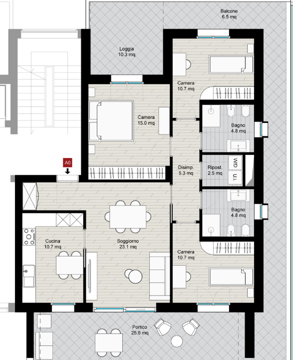 Appartamento - Planimetry 1