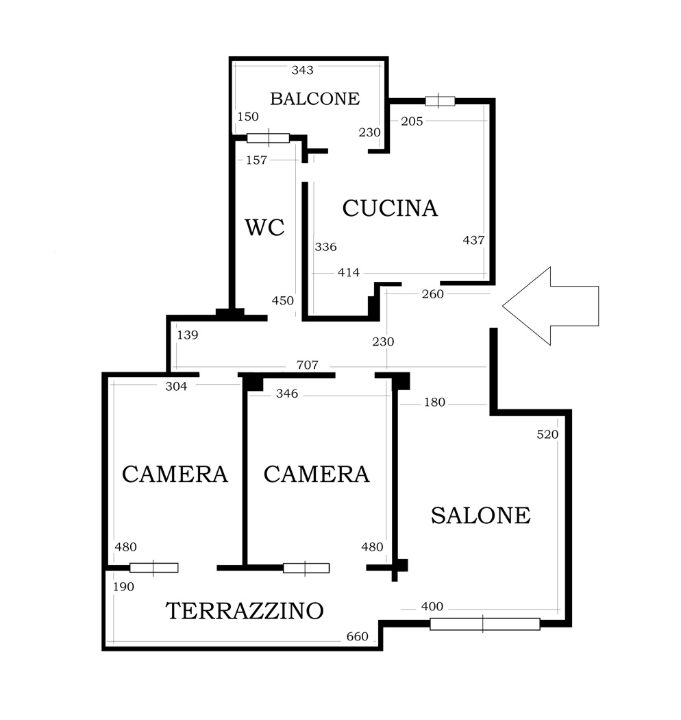 Appartamento - Planimetry 1