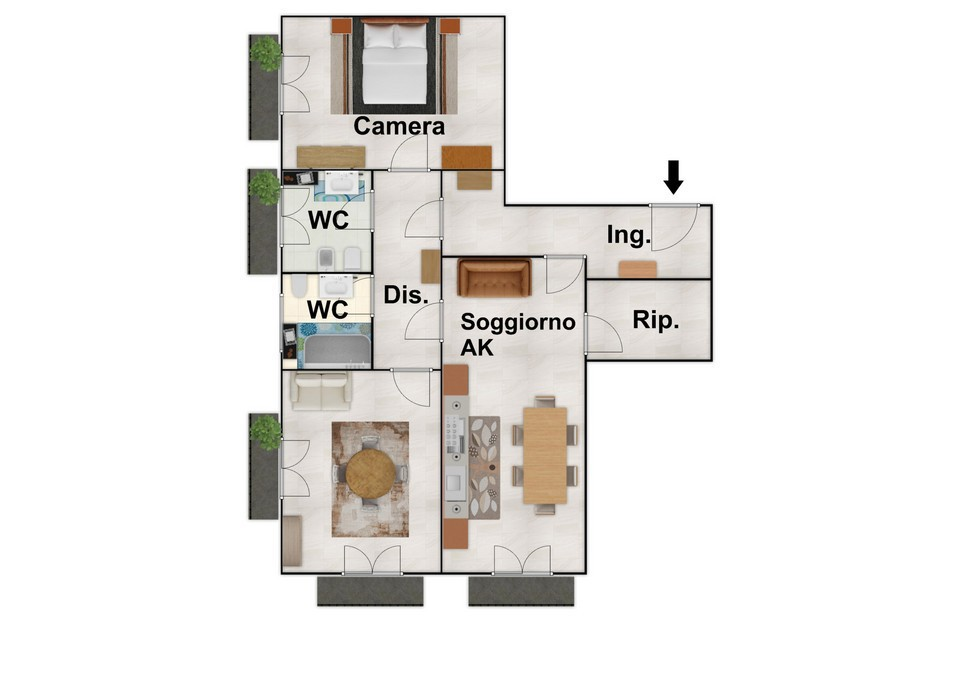 Appartamento - Planimetry 1