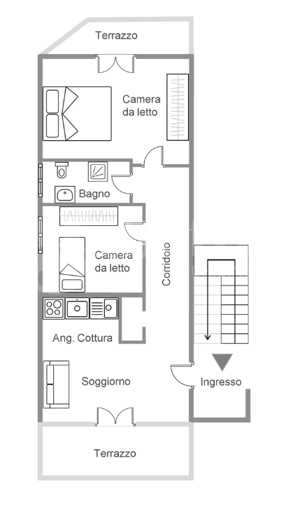 Appartamento - Planimetry 1