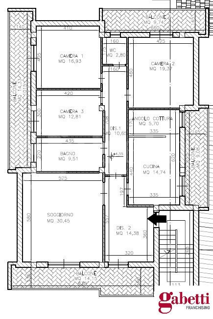 Palazzina - Planimetry 1