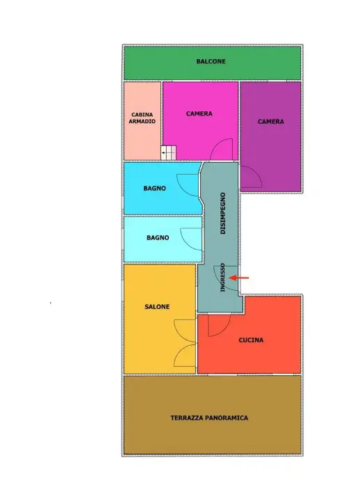 Appartamento - Planimetry 1
