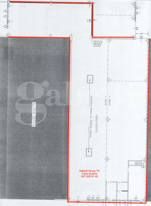 Capannone - Planimetry 1