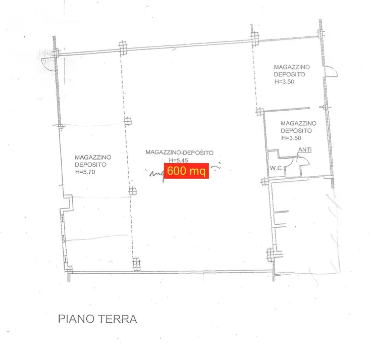 Capannone - Planimetry 1