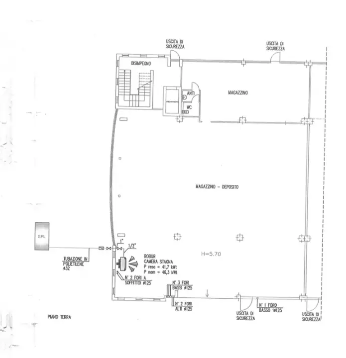 Capannone - Planimetry 1