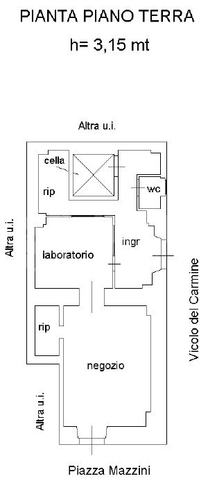 Negozio - Planimetry 1