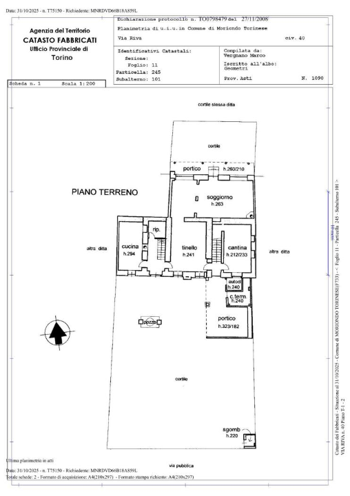 Casa Indipendente - Planimetry 1