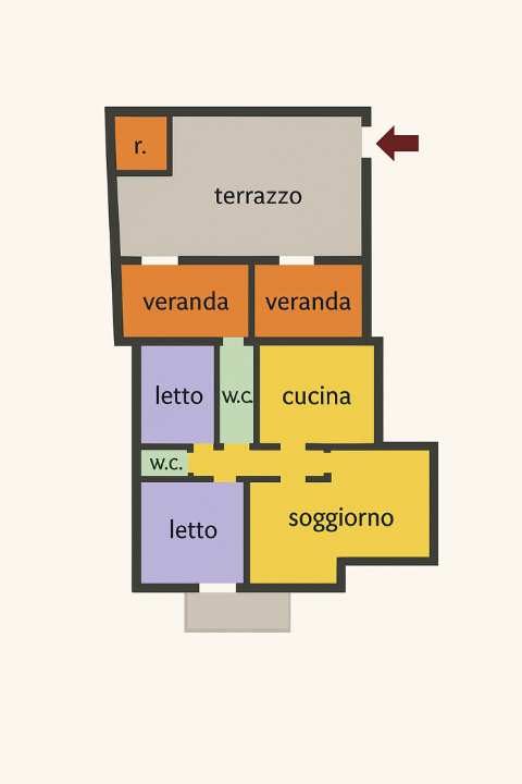Appartamento - Planimetry 1