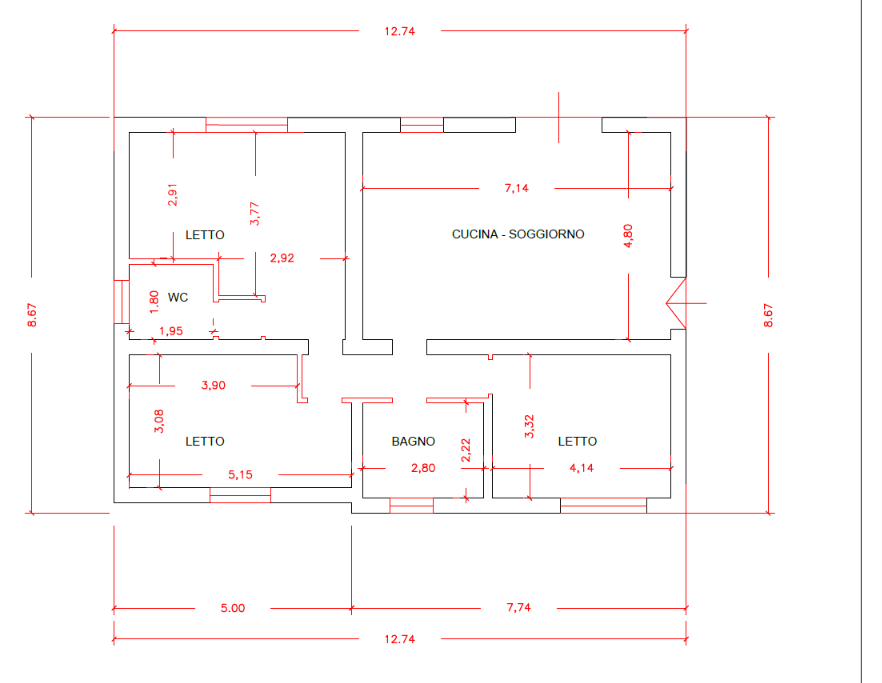 Casa Indipendente - Planimetry 3