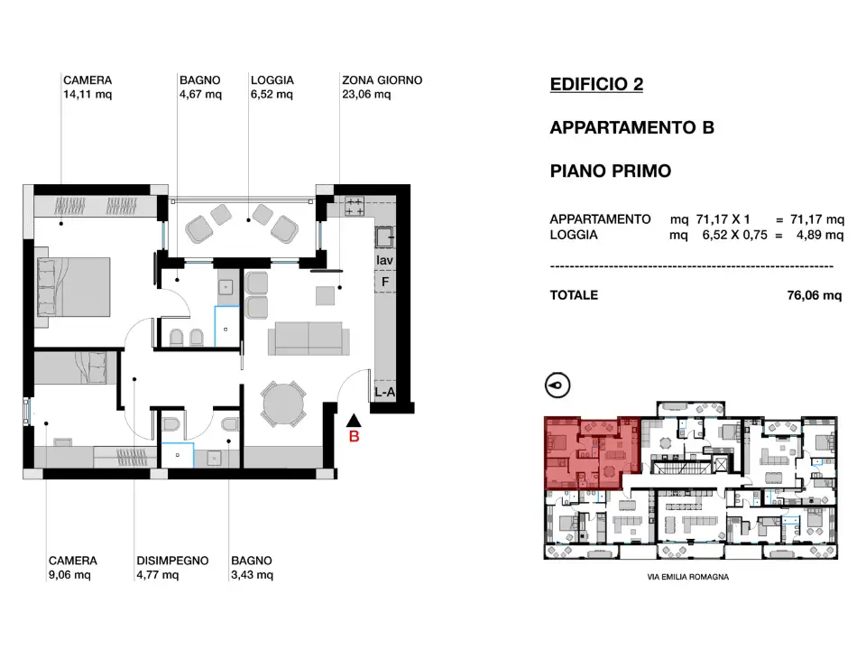 Appartamento - Planimetry 1