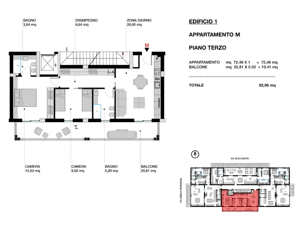 Appartamento - Planimetry 1