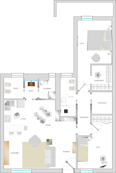 Appartamento - Planimetry 1