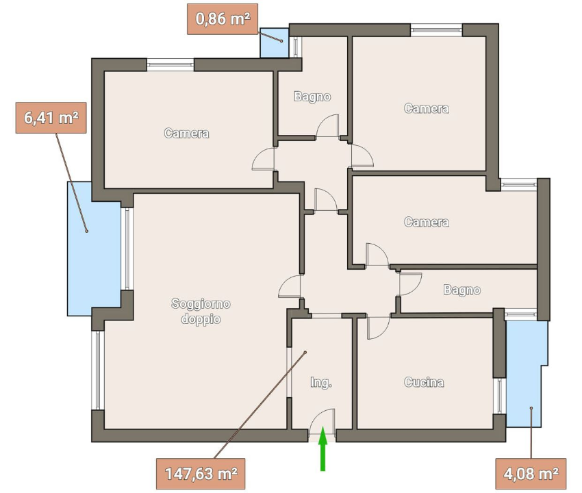 Appartamento - Planimetry 1