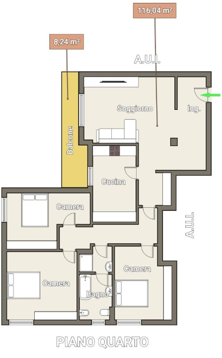 Appartamento - Planimetry 1