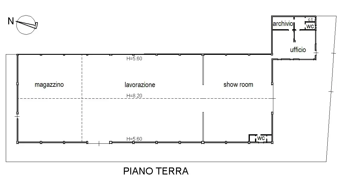 Capannone - Planimetry 1