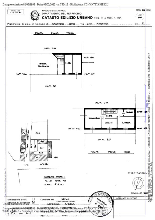 Casa Indipendente - Planimetry 1