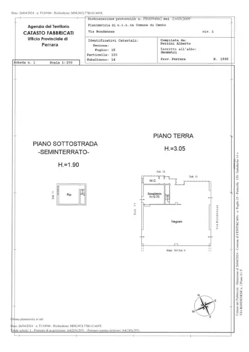 Negozio - Planimetry 1