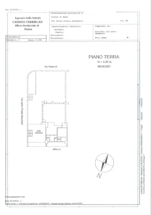 Negozio - Planimetry 1