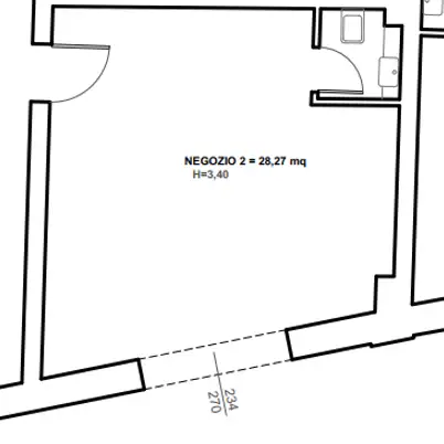 Negozio - Planimetry 1