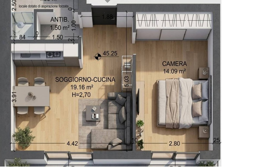 Appartamento - Planimetry 1