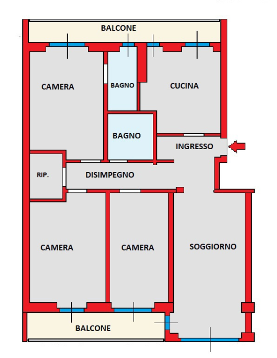 Appartamento - Planimetry 1