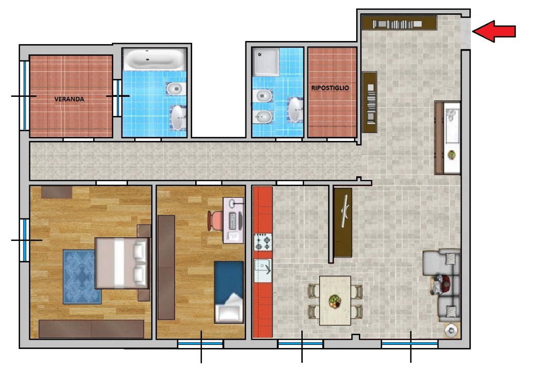 Appartamento - Planimetry 1