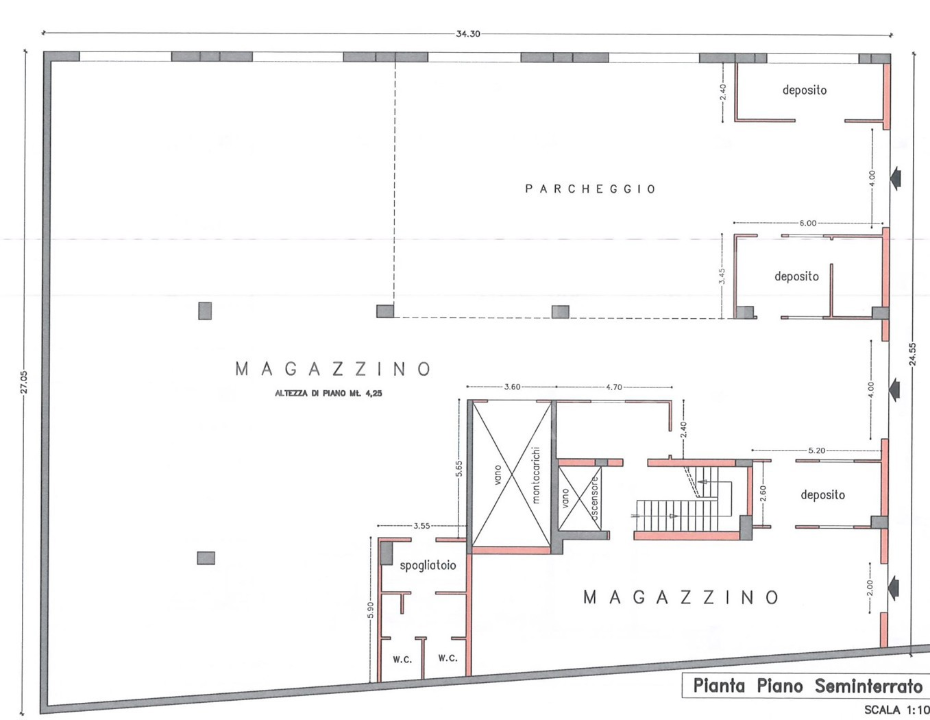 Capannone - Planimetry 1
