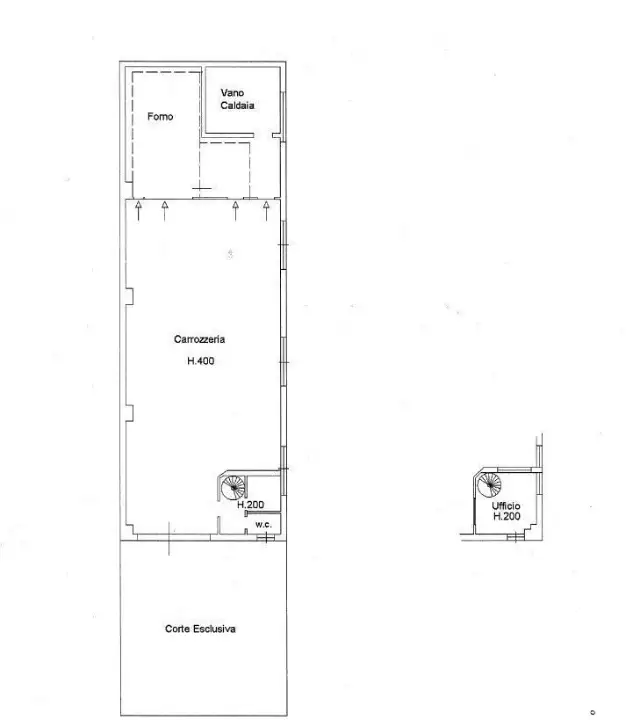 Capannone - Planimetry 1