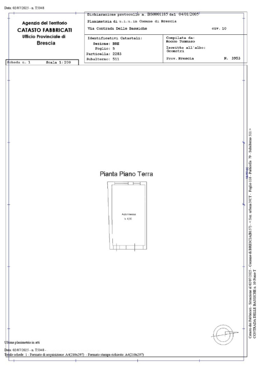 Casa Indipendente - Planimetry 3